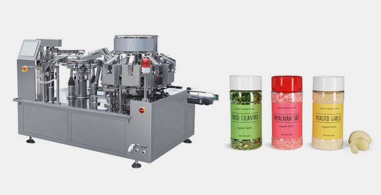 Rotary Spice Bottle Filling Machine