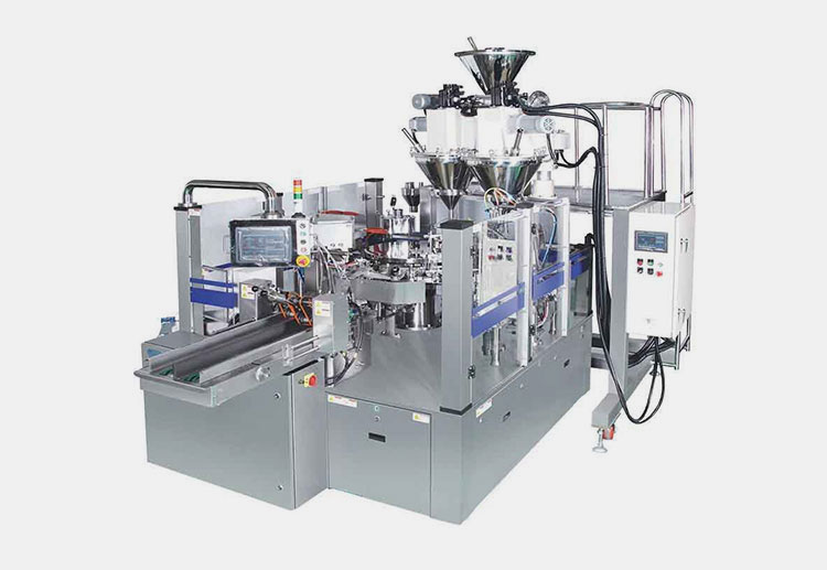 Double Lane Rotary Premade Pouch Packing Machine
