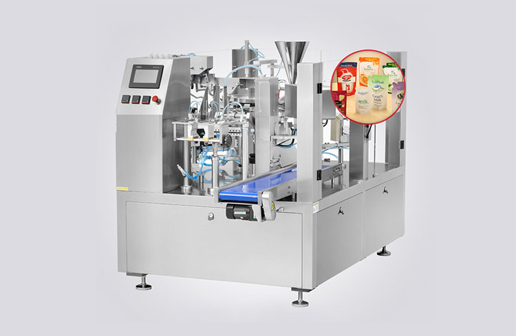 Mini Type Rotary Premade Pouch Packing Machine