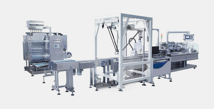 3 side sealing Cartoning Production Line