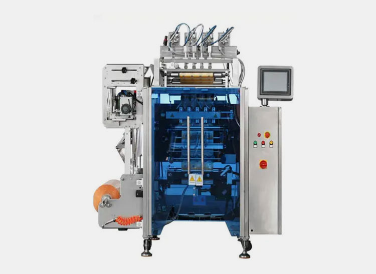 Net weight liquid beverage multi lane stick packing machine