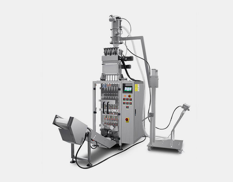 Piston liquid beverage multi lane stick packing machine