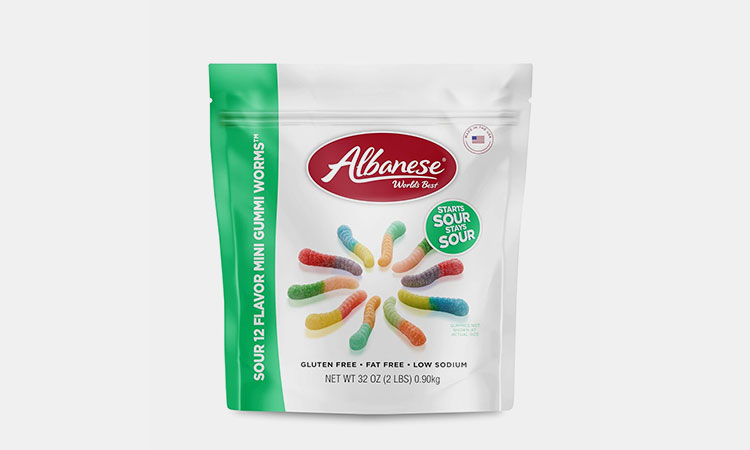 Albanese-World's-Best-Sour-12-Flavor-Mini-Gummi-Worms-Candy