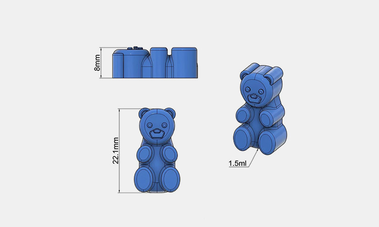 3D-Gummy-Bear-Molds