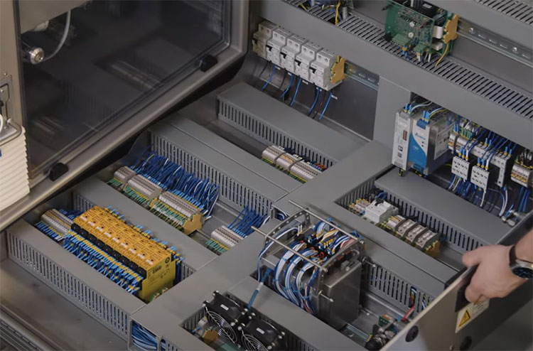 Inside structure of cooked egg yolk counting machine- Picture Courtesy