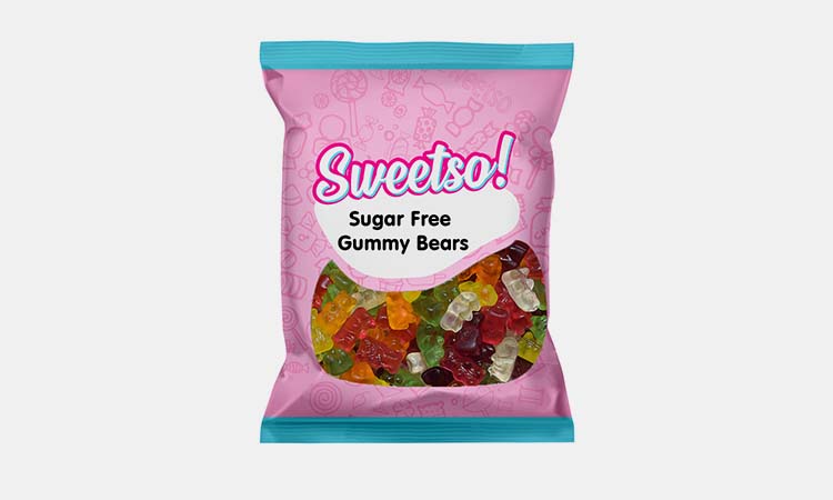 Sugar-free gummy bear