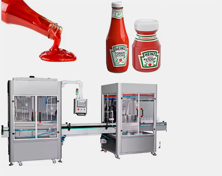 the ketchup oyster sauce bottling line