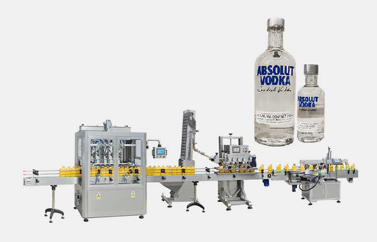 vodka whiskey alcohol bottling line