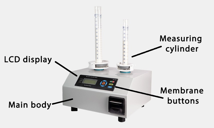 Main Components Of Tapped Density Tester