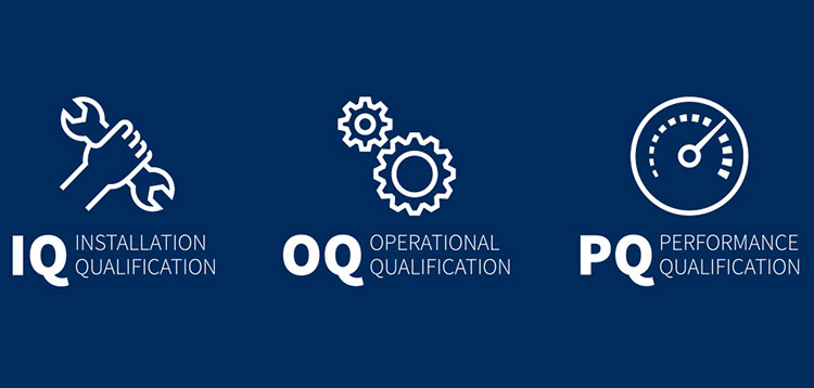 Icons for equipment qualification stages