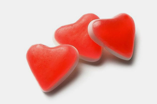 Gummy hearts