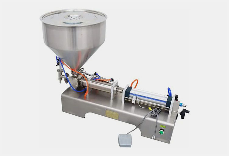 Semi-automatic shampoo filling machine