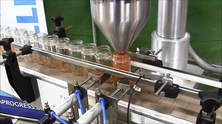 Spices bottling