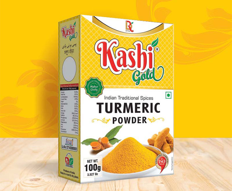 Tumeric powder carton pack