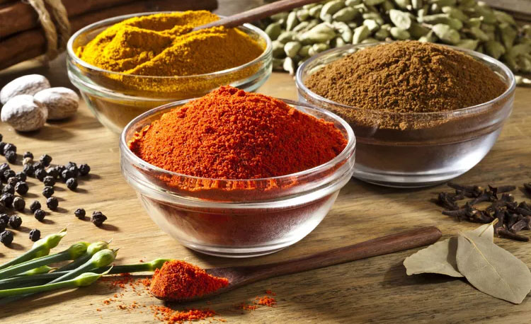 Various powder spices