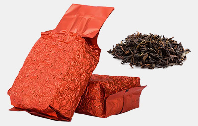 Loose-leaf tea in a vacuum gusset bag